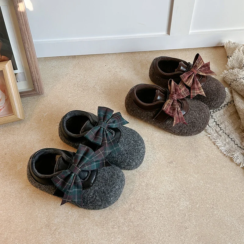 Toddler Girls Toddler Girls Plaid Bow Mary Jane Shoes ,  Wedding Casual Dress Clothing Multi-Style Seasonal Shoes