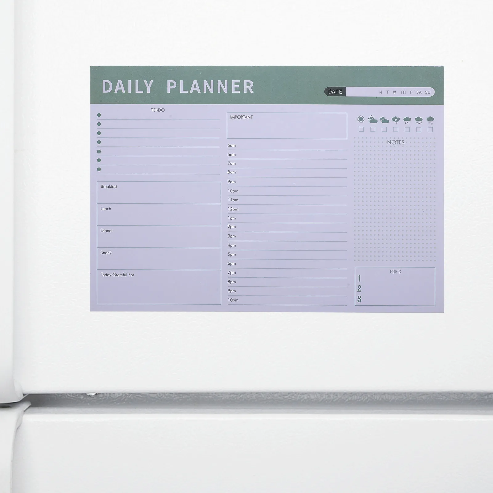 

Magnetic Schedule Book Paper Material Tearable Notepad Compact Daily Planner Memo Pads Convenient Plan Supply Daily Planner