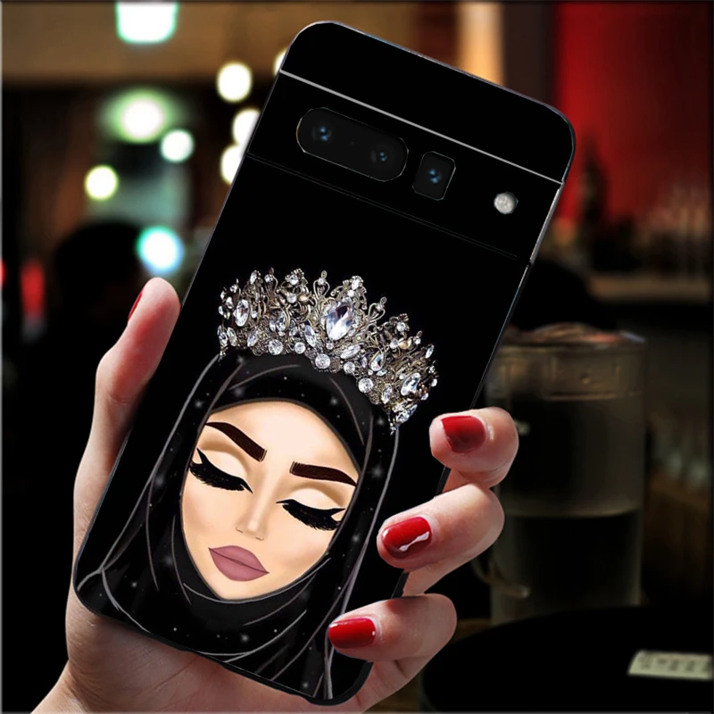 

Phone Case For Google Pixel 10 9 Pro XL 9A 8 7 6 Pro Pixel 8A 7A 6A Pixel 8 7 6 5 Hijab Aesthetic Muslim Girl