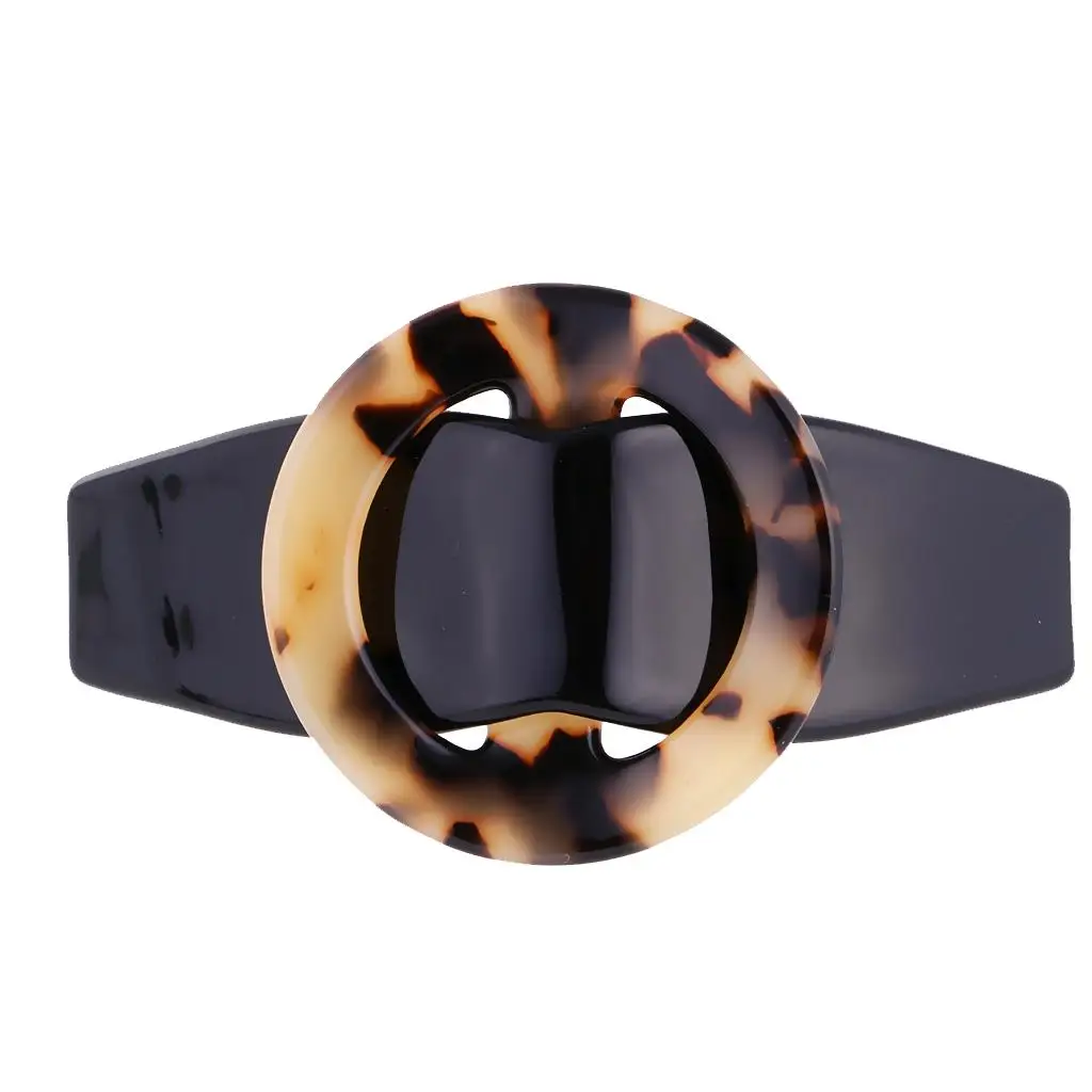 

prettyia Women's Leopard Pattern Spring Fastening Hair Pin Headwear Barrette Clip Ponytail Holder Hair Accessory