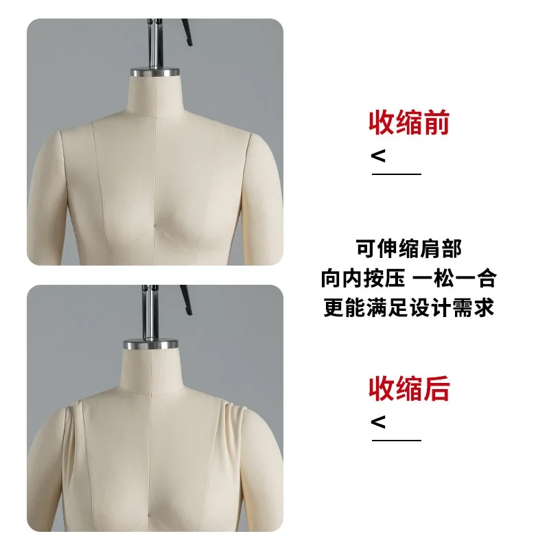 Human platform three-dimensional cutting women's whole body hanging mold clothing design clothing printing