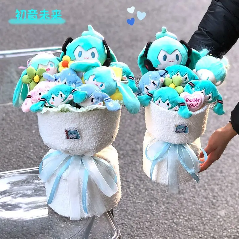 Hatsune Miku High-value Creative Personality Bouquet Doll Cartoon Cute Birthday Graduation Valentine's Day Gift for Girlfriend - view 2