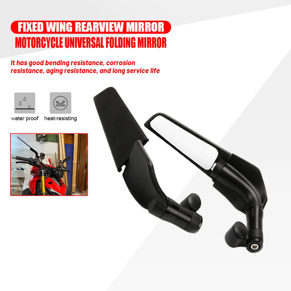 

For Ducati Scrambler Diavel/Carbon/XDiavel/S MONSTER Motorcycle Mirror Fixed Wind Wing Competitive Rearview Reversing Mirror