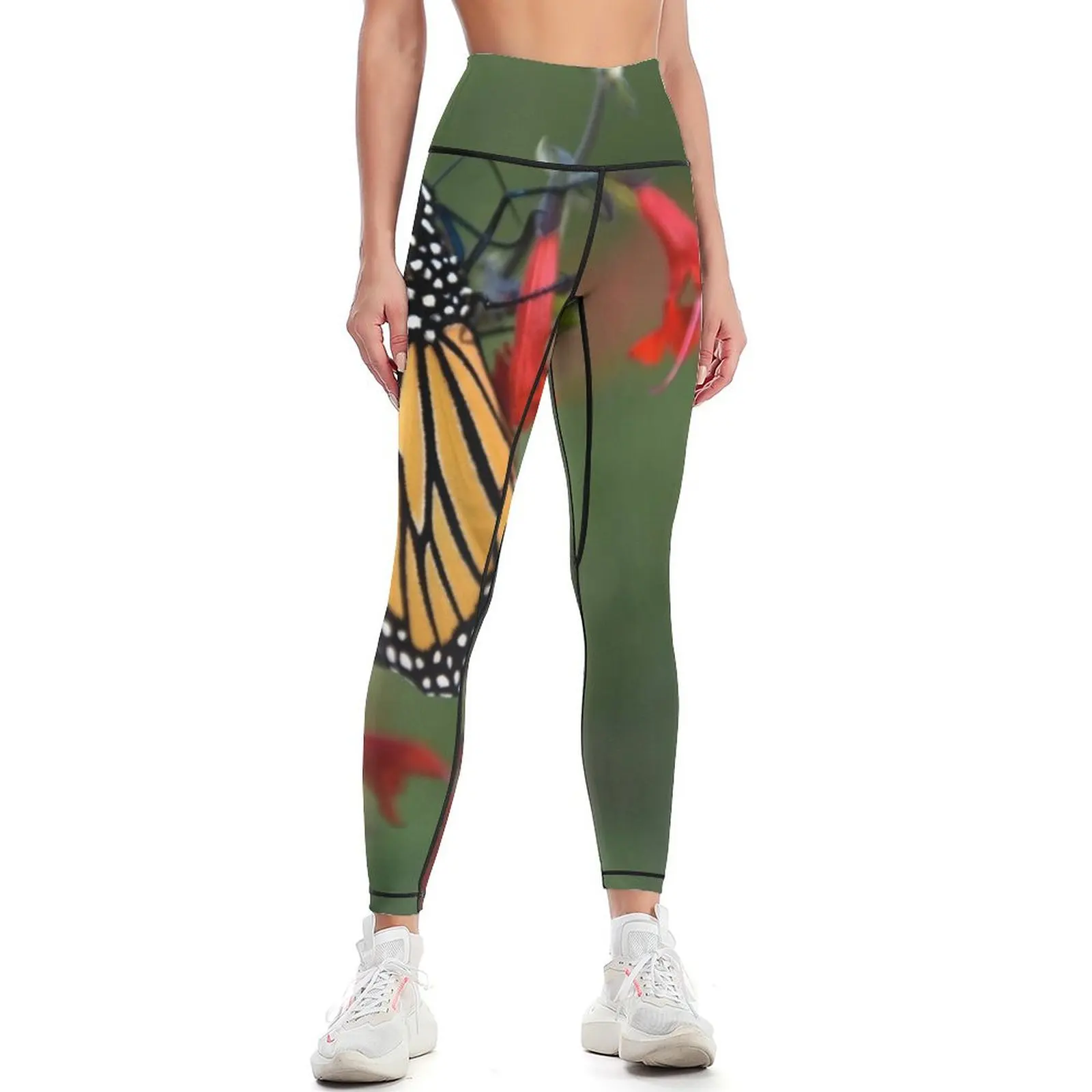 

Monarch Butterfly Leggings flared Pants sport Women's sports push up tights for Womens Leggings