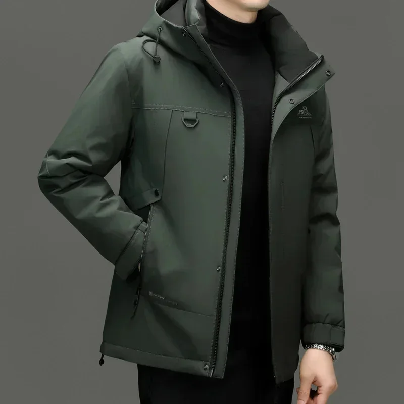 Short Down Jacket Duck Male Padding New in Coats Designer Clothes Men Mens Winter Hooded s Coat