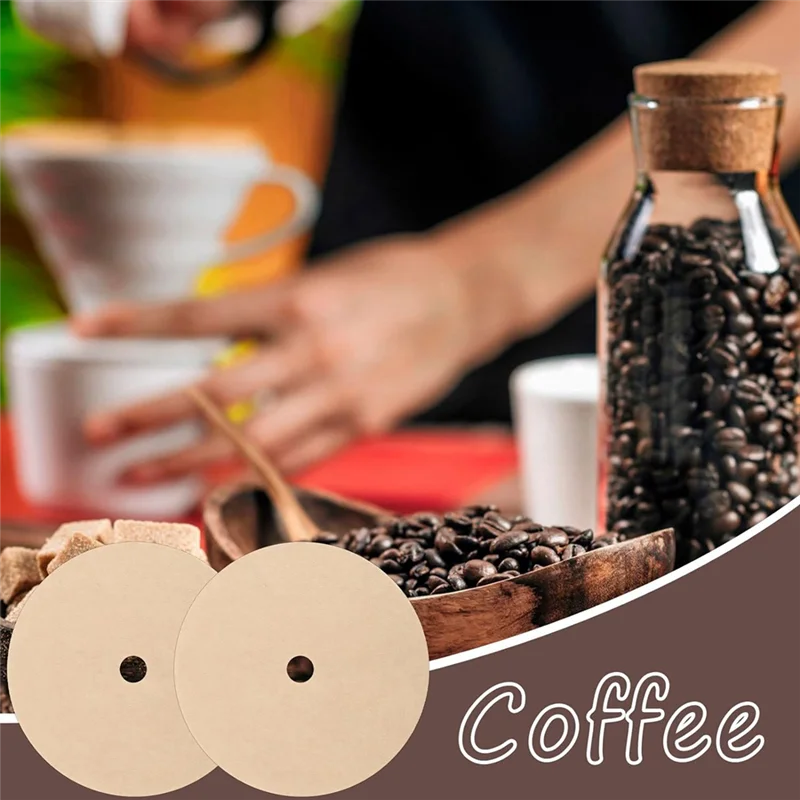 

500 шт. фильтры для кофе с перколятором, 3,75-дюймовые натуральные неотбеленные одноразовые фильтры для кофе, дисковые фильтры для кофе-новые