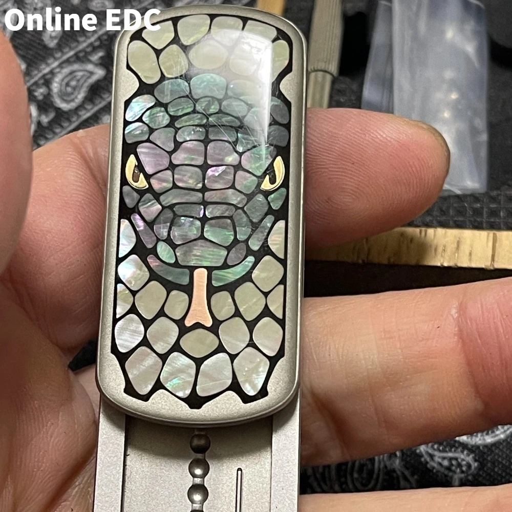 Gebrauchte SEKI EDC Edelstahl leuchtende Fritillaria Fidget Slider Beschichtung Fidget Spielzeug für Erwachsene Angstlinderung Gadgets