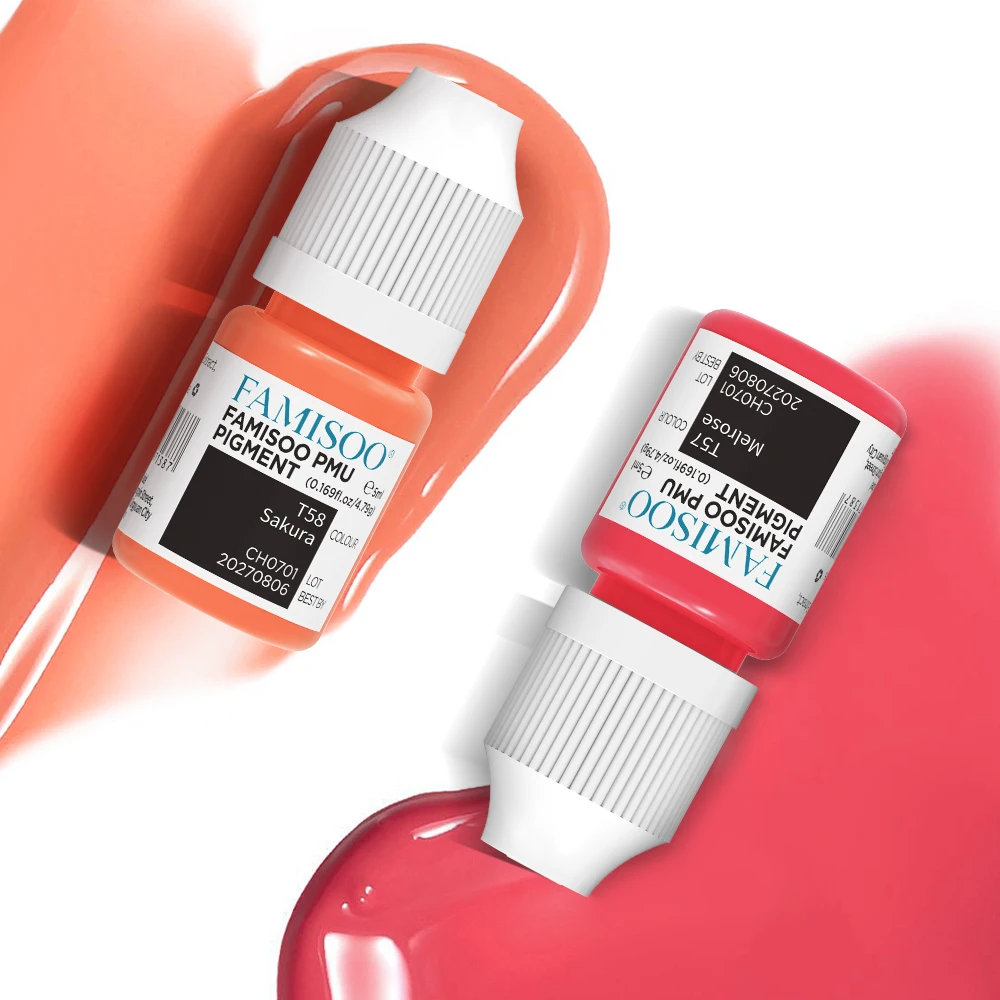 

FAMISOO 5ml Premium Permanent Makeup Pigments Eyebrows Tattoo Inks Microblading Professional Beauty Body Art ink