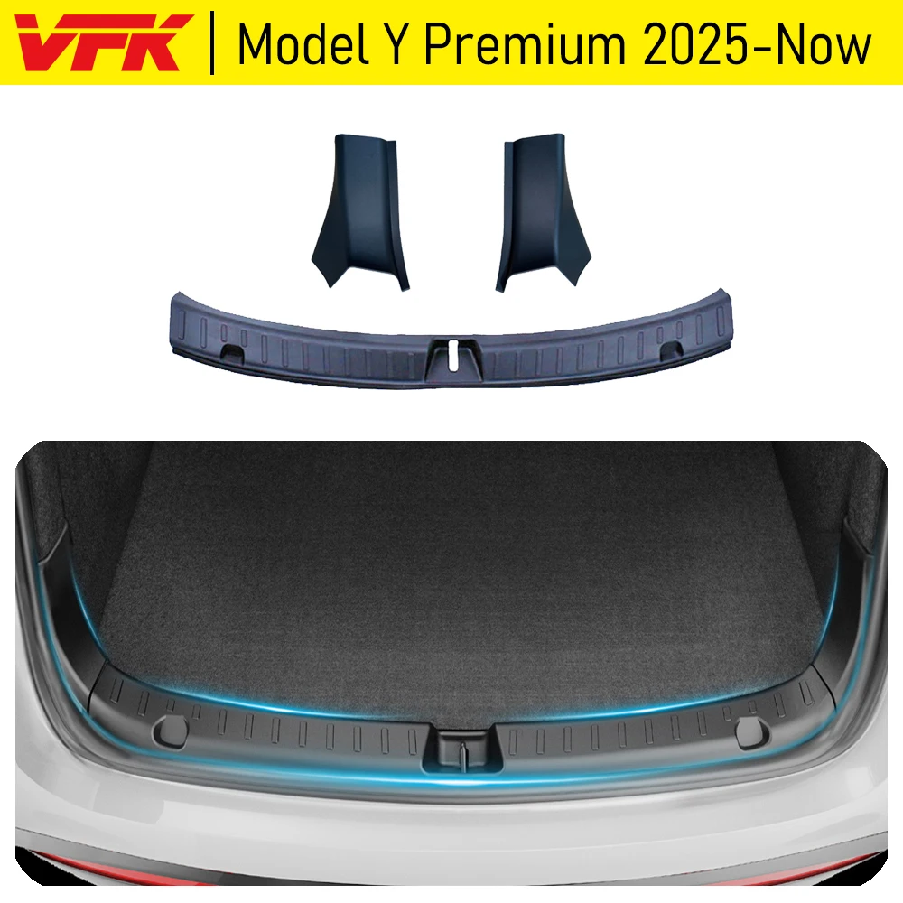 Rear Bumper Guard For Model Y Juniper 2025 2026 Premium & Performance Accessories Trunk Sill Cover Protector Anti-Scratch Mat