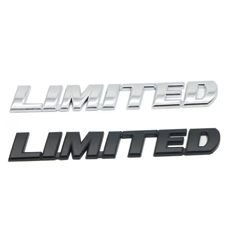 Chrome Black Limited Letters Rear Trunk Fender Emblem Badge Sticker Decals For Toyota Highlander Tacoma Tundra Car Accessories