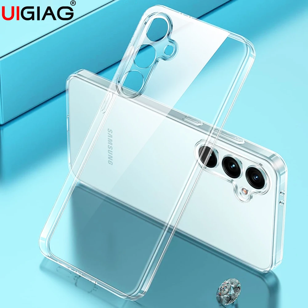 Capa macia de silicone ultrafina para samsung galaxy s25 edge s24 s23 fe ultra plus concha transparente s25fe s25ultra s 25 slim