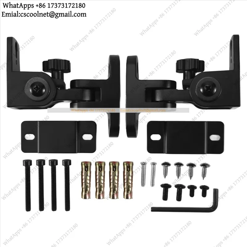 Speaker Wall Mount Brackets 2-Pack Zinc Alloy Universal Heavy Duty Surround Sound Wall Holder Stand 22lbs