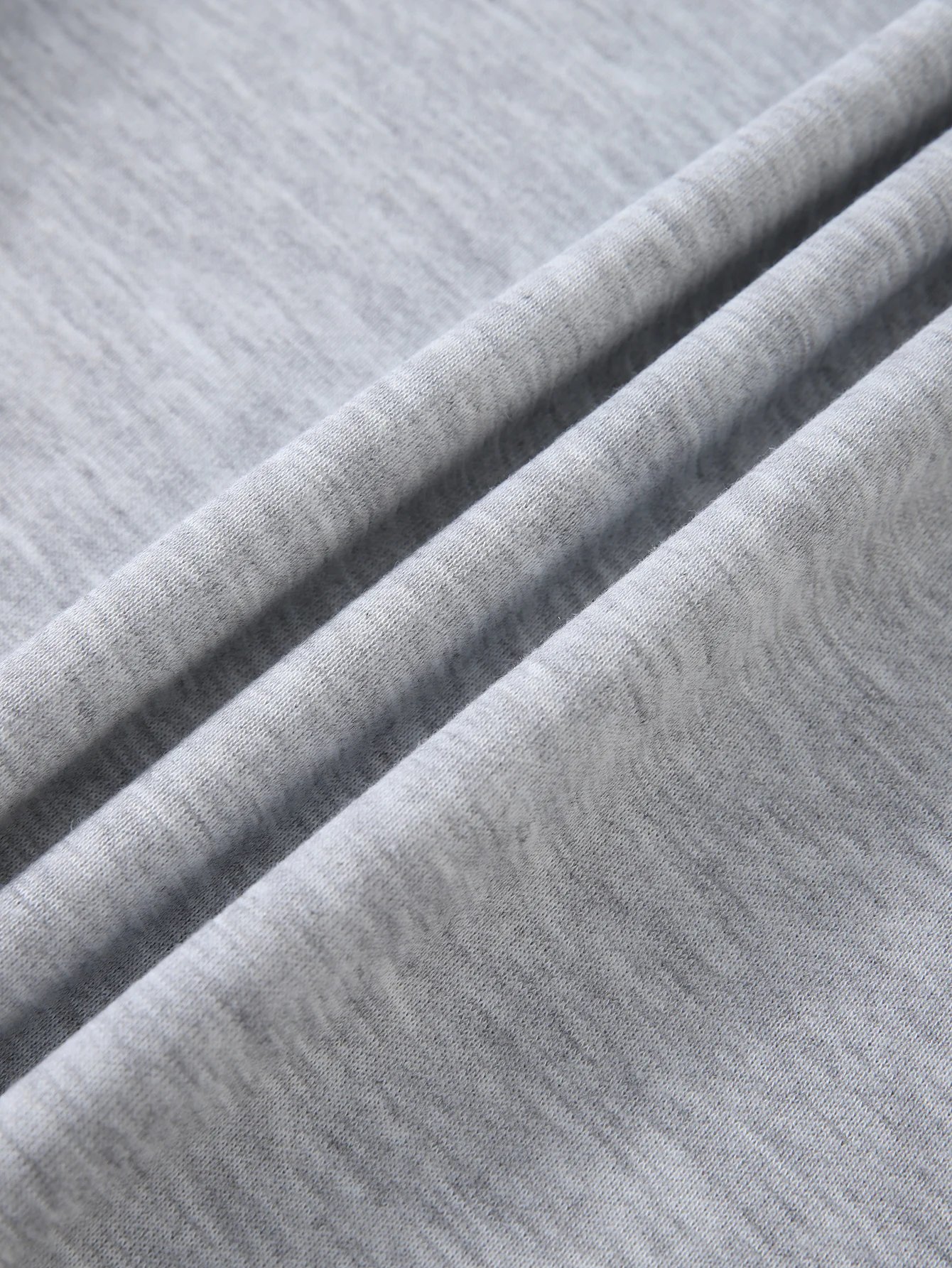 Grey Monster Print Fleece Lined Hoodie Casual For Autumn Long Sleeve Crew Neck Sweatshirts Women clothing Relaxed Drop Shoulder