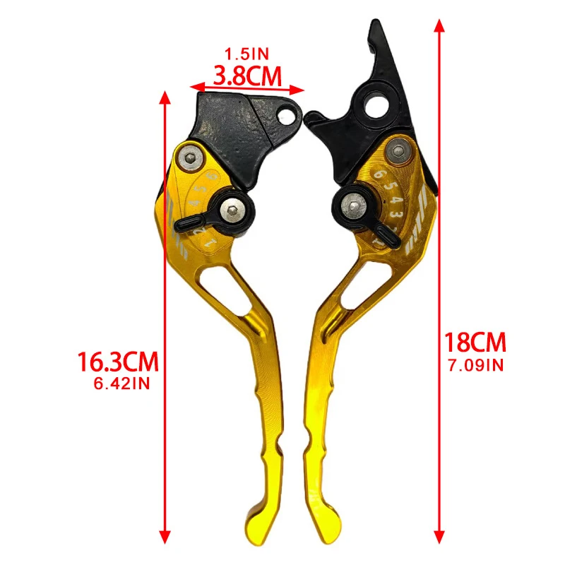 Motorcycle Brake Lever High Strength Aluminium Alloy Horn Brake Handle Left Disc Brake Rght Drum Brake Motorcycle Parts image 6