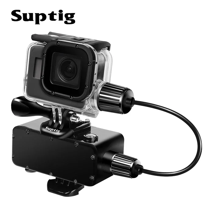 Rechargeable waterproof case for GoPro Hero 6/5/ 7 black