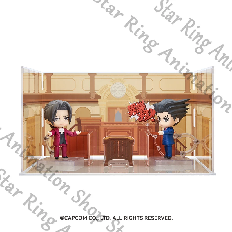 

Ace Attorney Acrylic scene Decoration official Genuine Phoenix Wright Miles Edgeworth Courtroom Background decorate