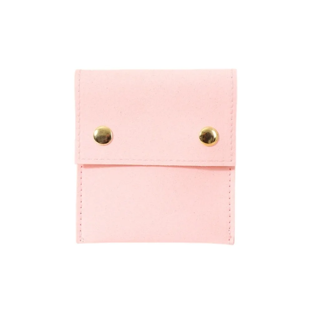 Microfiber Velvet Mini Jewelry Display Bag Small Container Necklace Ring Packing Bag Storage Case Solid Color Earrings Organizer