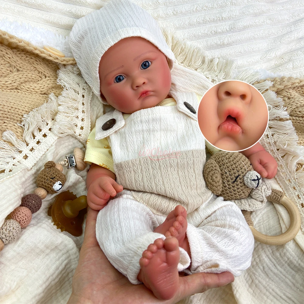 

18-дюймовая полнотелая силиконовая кукла-реборн «Пухленькая девочка»: реалистичная, утяжеленная, как новорожденный, для образовательных демонстраций