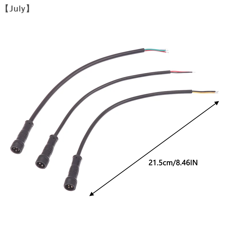 2Pin 3Pin 4Pin オスケーブルワイヤープラグ Led コネクタジャック黒ケーブル耐摩耗性ワイヤー車の防水ソケット電源コード