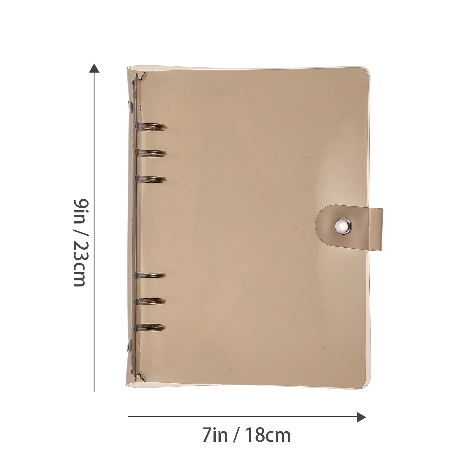 1 pz Custodia per raccoglitore a fogli mobili Custodia protettiva in plastica per blocco note a 6 fori per manuale Organizzatore Cartella di archiviazione Divisore indice
