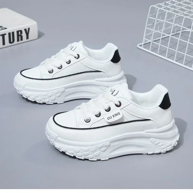 Spring Platform Shoes Casual Sneakers Versatile Fashion Designer Shoes High Quality Women Sneakers Zapatos Mujer 2025 Tendencia