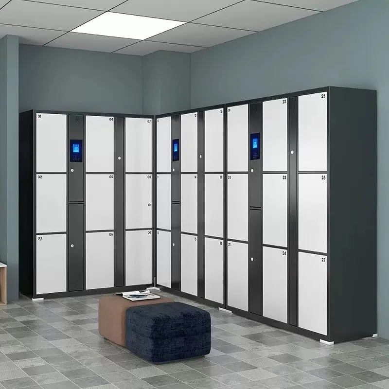 #hu Custom Designed Durable Library Electronic Bar Swipe Card Code Smart Storage Cabinets Intelligent Bag Locker