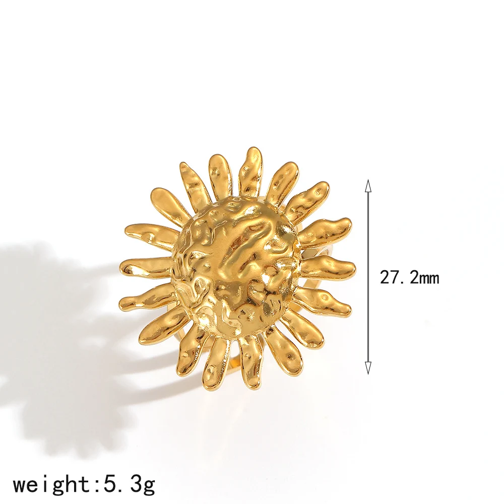 Modeschmuck, temperamentvolles Sonnenform-Ohrringe-Armband-Set für Frauen und Mädchen, Geschenk, edles Design, Armband-Accessoires – Detail 11