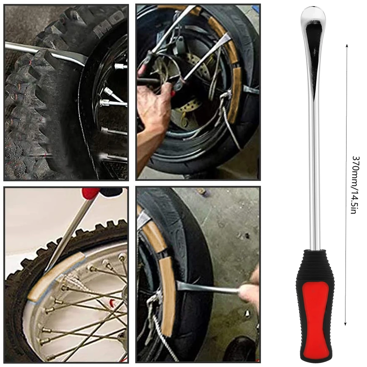 Rim Protector Tire Changing Lever Tools Motorcycle Tyre Repair Tool Spoon Kit Non-slip Handle Car Motorbike Tire Changer Levers