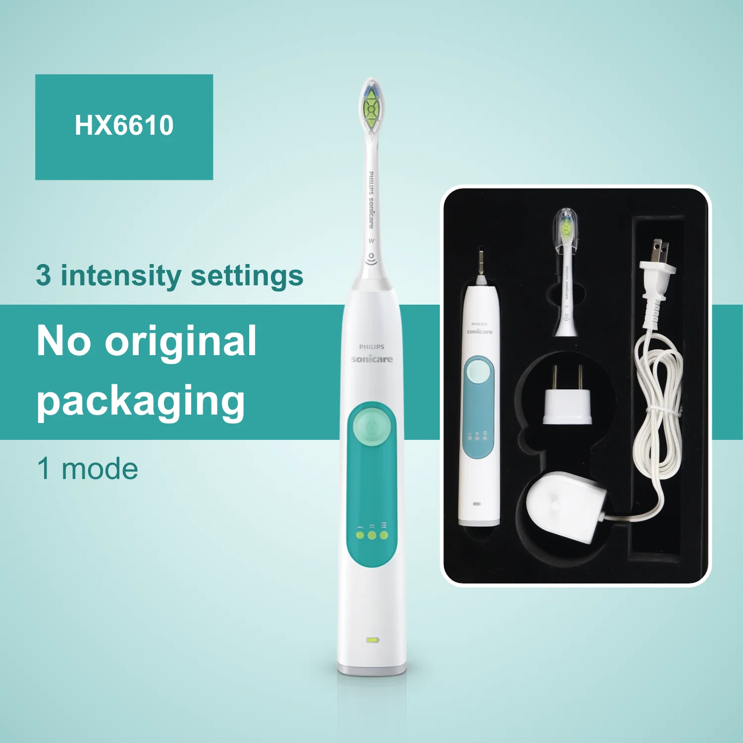 

Philips Electric Toothbrush Sonicare 3 Series HX6610, 3 Intensity Levels