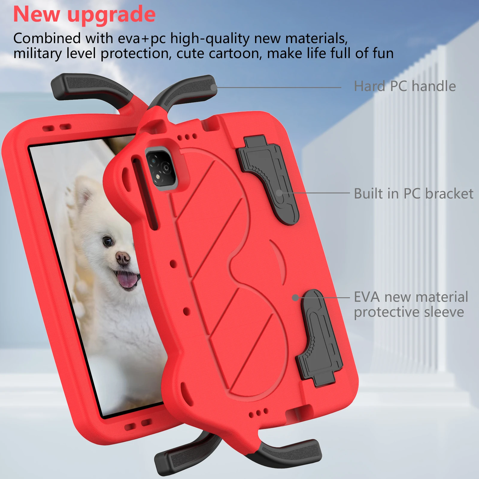 

Универсальный чехол-подставка EVA для Huawei Honor Pad X8b 2026 X8a 2024 11 дюймов, модель NDL2-W09 NDL-W09, с держателем для руки, ударопрочный.