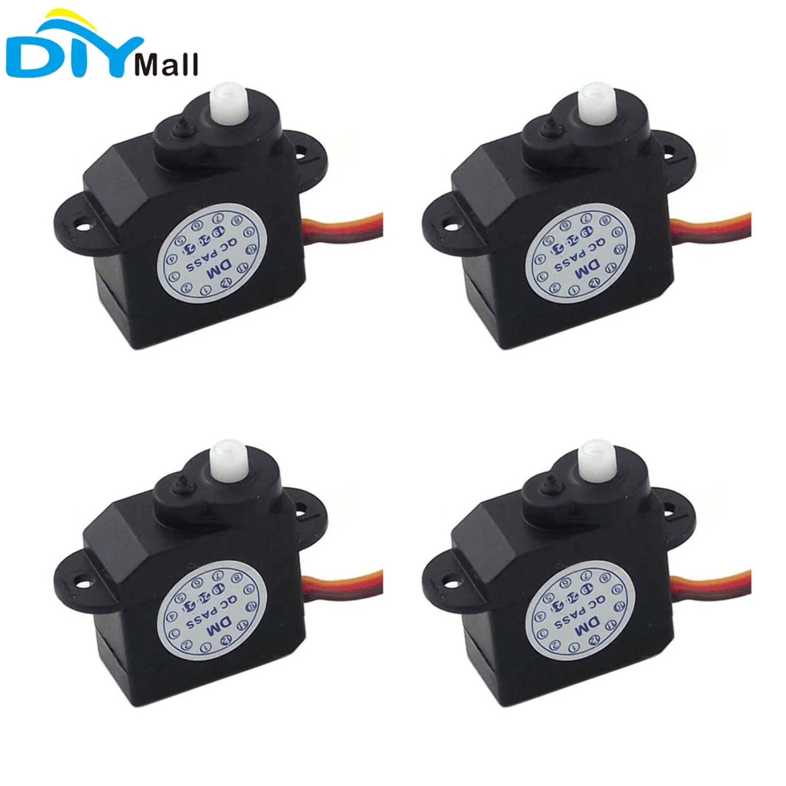 4pcs DM-S0020 2.1g Micro Servo 2g with JR Connector 4.8V ~ 6.0V for RC hobby parts