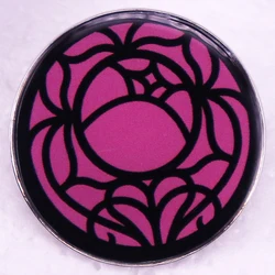 Abstract Art Flower Badge Button Enamel Pin Brooch Jewelry Gifts for Friends