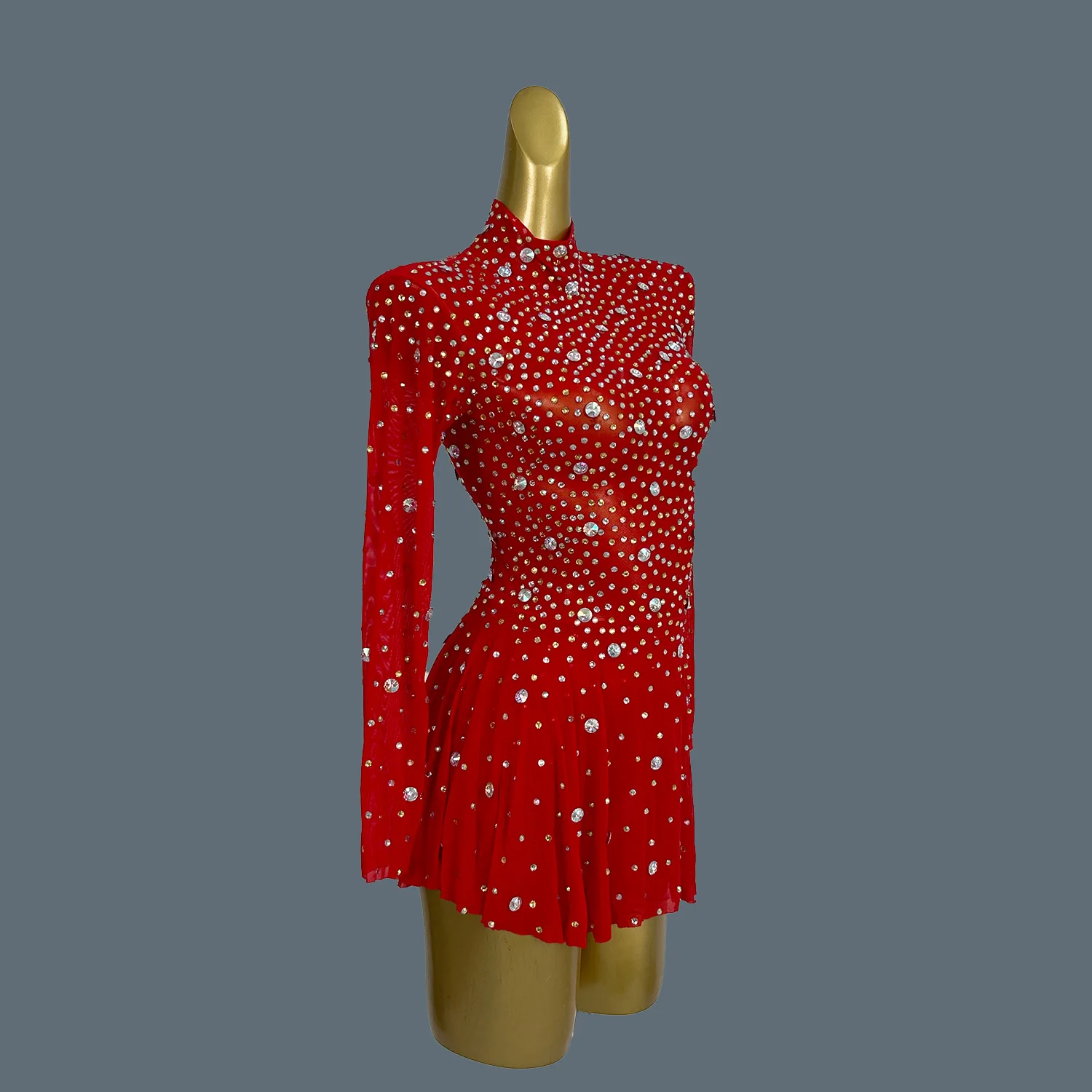 

Sexy Dresses For Women Party Club Night Dance Troupe Stage Performance Wear Sparkly Rhinestone Party Clothing for Women Xingtou