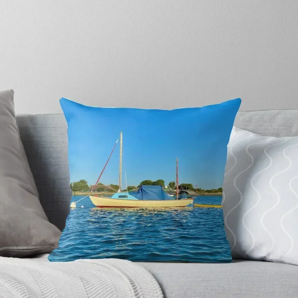 

Drascombe Longboat Cruiser Throw Pillow Rectangular Cushion Cover Plaid Sofa pillow