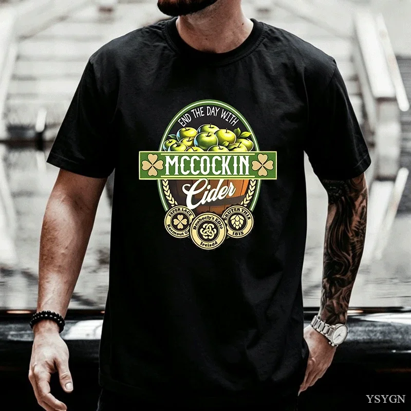 Funny St Patricks Day Saying T-Shirt Men Women Irish Graphic T Shirts Round Neck Short Sleeve Printed T Shirt Unisex Clothes