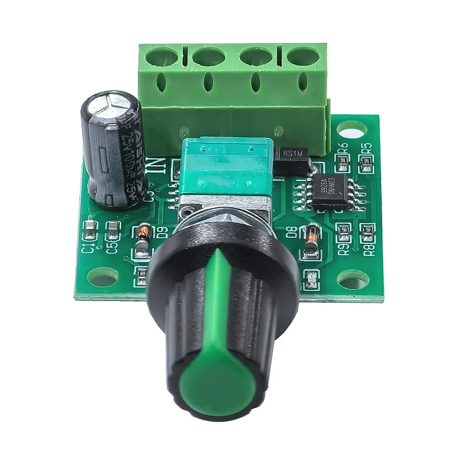 DC 1.8V 3V 5V 6V 12V 2A PWM Motor Speed Controller Low Voltage 1803BK Motor Speed Regulator Switch PWM Adjustable Drive Module