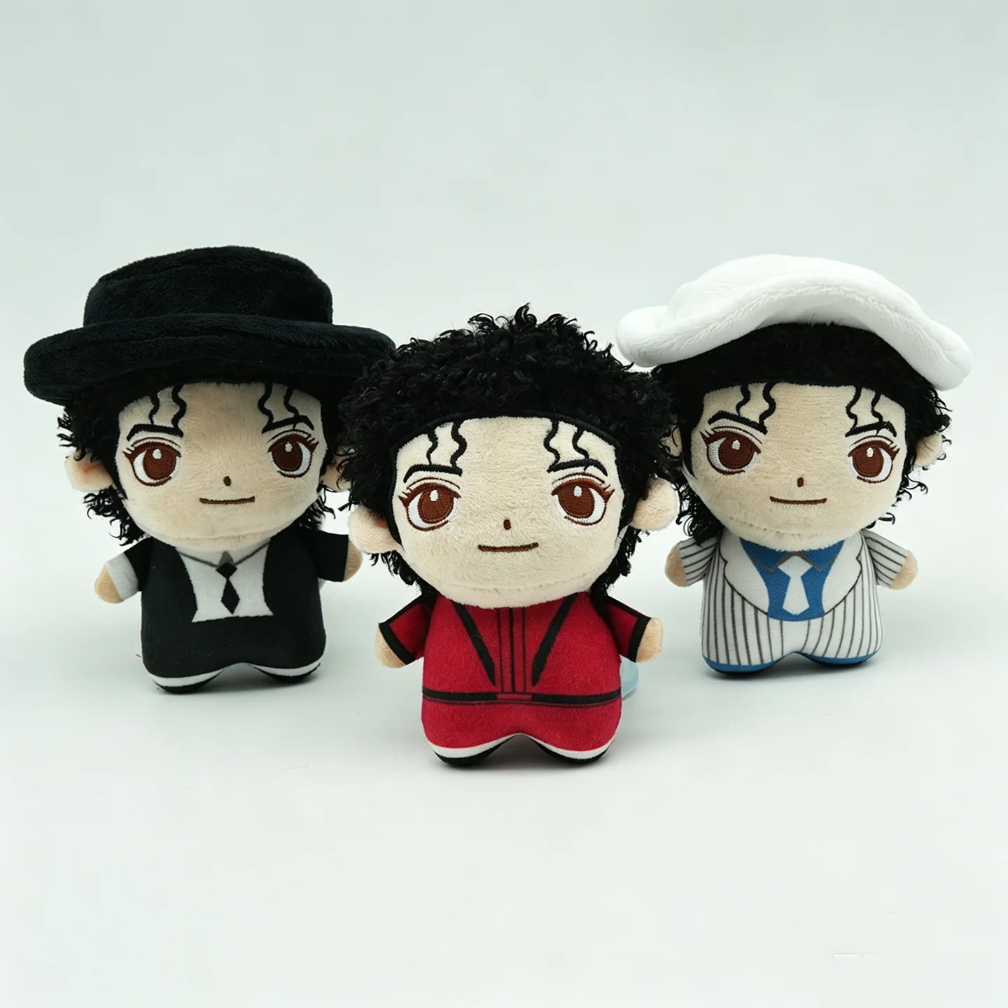 TreasuringU Cartoon Michael Jackson Plüschpuppe Coole Jackson Stofftiere Star Plüschfigur Fans Geburtstagsgeschenke – Detail 12