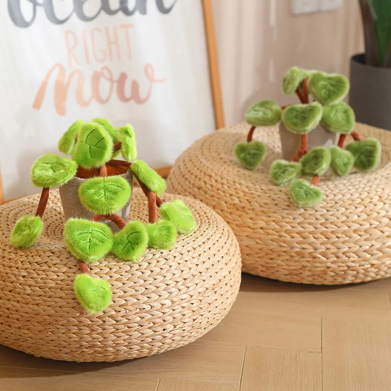 18 cm große, künstliche Pothos-Plüschpflanze im Topf, Stofftier für Heimdekoration und als Geschenk – Detail 16