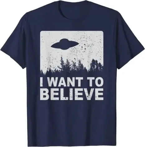 Get in Loser I Want To Believe T-Shirt Aliens UFO Area 51 Roswell Hunter Tee Top Bigfoot Moon Sasquatch Extraterrestrial Outfit