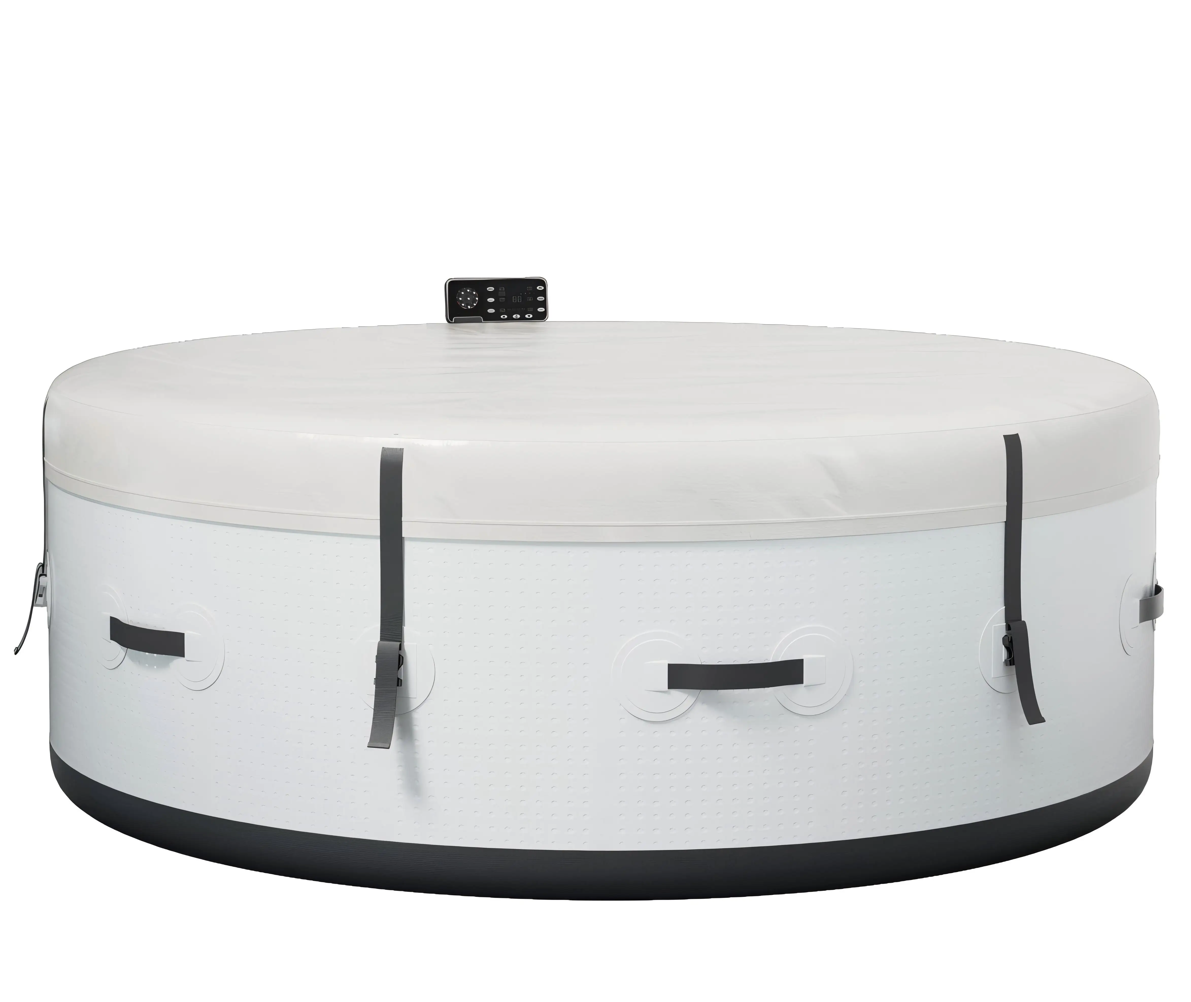 

STLF Adult SPA Hot Tub 4 Person Whirlpool Function With Air Jet Massage Portable Spa for Home Hotel Round Shape