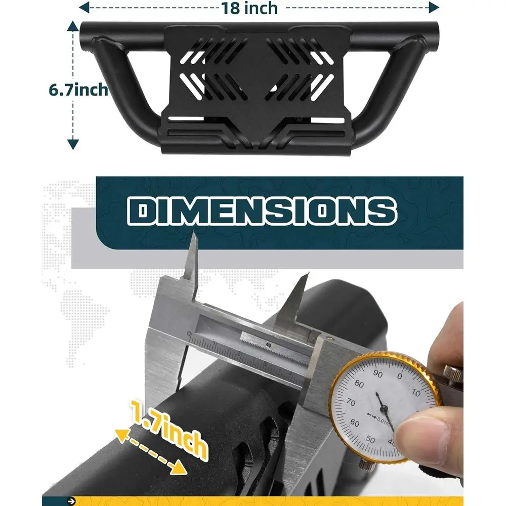 Side Steps Fit for 2007-2018 Jeep Wrangler JK 4-Door Running Boards 350 LBS Load (NOT for Rock Rails)