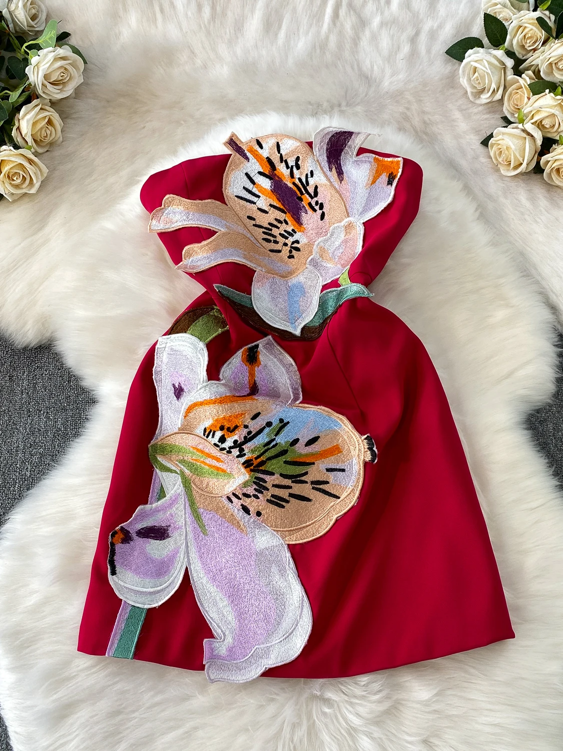 

Изысканное свадебное платье-фрак с вышивкой, легкое, роскошное, женское, приталенное, с пайетками, с открытыми плечами