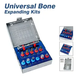 Dental Bone Expander Kit with Bone Saw Disk Cutter Latch Adapter Pilot Dental Implant Drill for Alveolar Ridge Expansion