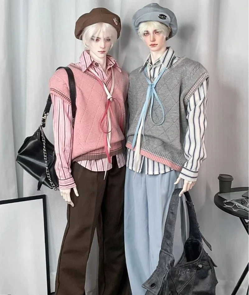 

Костюм для куклы 1/4, одежда в студенческом стиле для куклы BJD 45 см, стильный наряд для игр, аксессуары для кукол, без куклы.