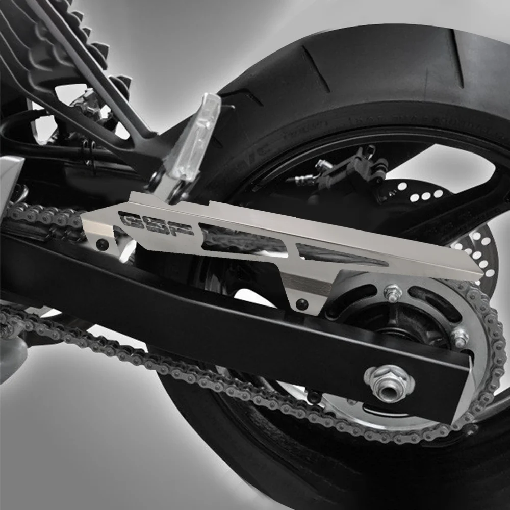 Untuk SUZUKI GSF 600 Bandit S 1200 1250 aksesori motor pelindung rantai roda Aluminium Slide Sprocket penjaga rantai