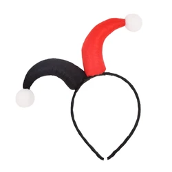 Halloween Headband Devil Clown Color Matching Long Horn Hair Hoop Demon Cosplay Costume Masquerade Party Headpiece