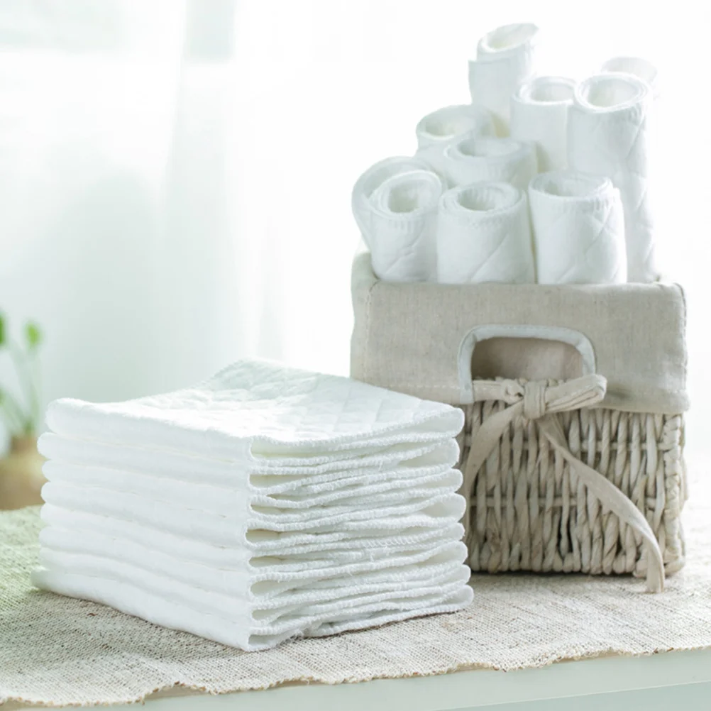 10pcs Cloth 32X12Cm Washable Reusable Waterproof Baby Diaper For Newborn Toddlers Bedding Protection Newborn Diapers Cloth