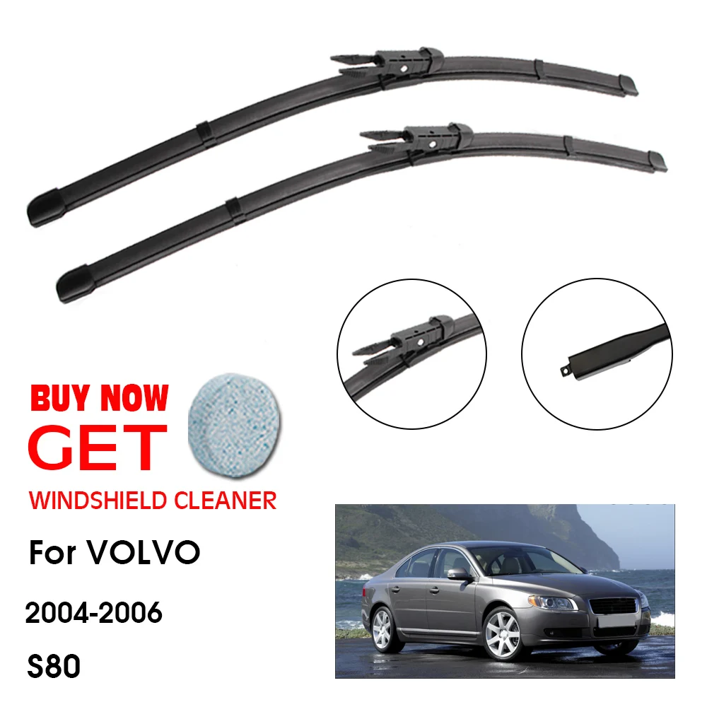 

Car Wiper Blade For VOLVO S80 24"+22" 2004-2006 Front Window Washer Windscreen Windshield Wipers Blades Accessories