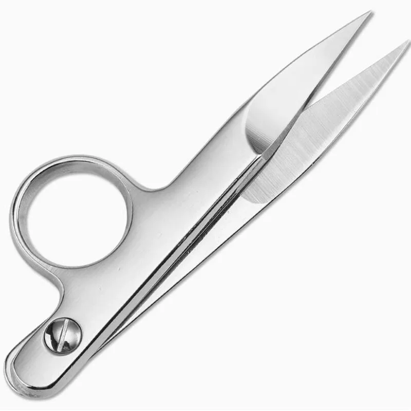 Herramientas artesanales de cuero hechas a mano, tijeras profesionales de alambre de acero inoxidable, tijeras para hilo doméstico, tijeras para hilo de coser