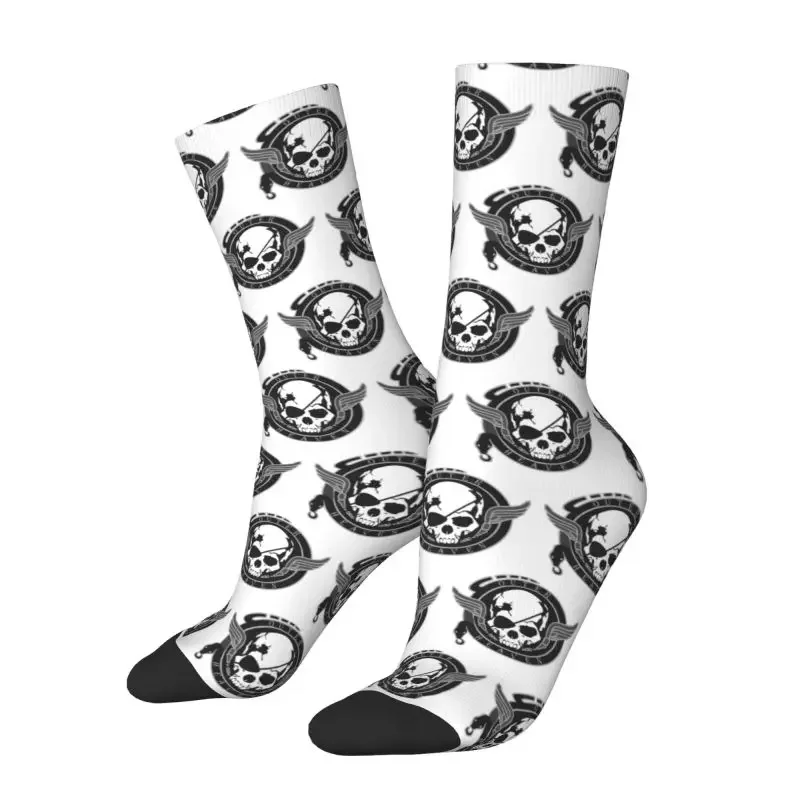 Outer Heaven Logo Mens Crazy Crew Socks Unisex Fashion 3D Print Metal Gear Solid Video Game Dress Socks